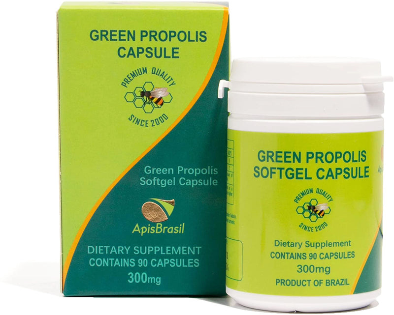 Green Propolis Capsule  90 Count Pack of 1